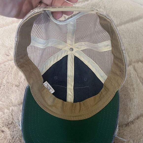 Blondie Trucker Hat Judith March Snapback Distressed Denim Vented One Size - Picture 9 of 13